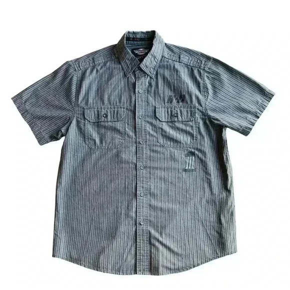 Harley-Davidson Men’s Large Garage Button Front Shirt - Picture 1 of 7